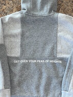 Nike Air Rare Get Over Your Fear Of Heights Fleece Colorblock Hoodie Kids Size M